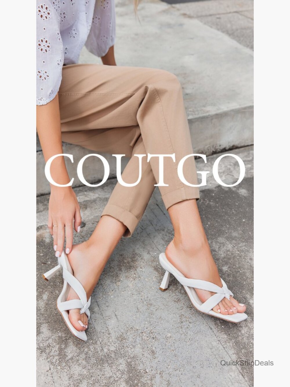 Square Toe Thong Heels Mules Kitten Heel Sandals Slip On - Picture 7 of 7